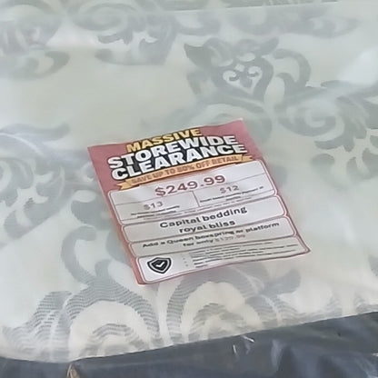 Overstock Capital Bedding Royal Bliss Queen Mattress - price tag zoom