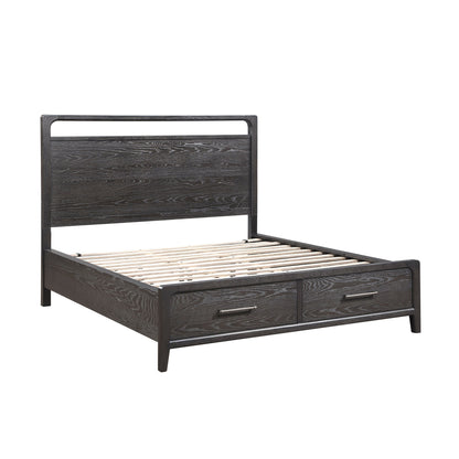 Elowen Queen Platform Bed with Footboard Storage