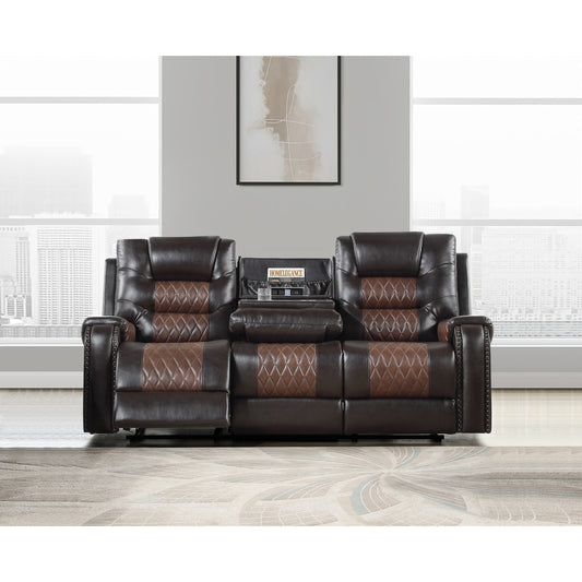Hart Reclining Sofa W/Drop Down Tbl,Charging Station & Cup Holders