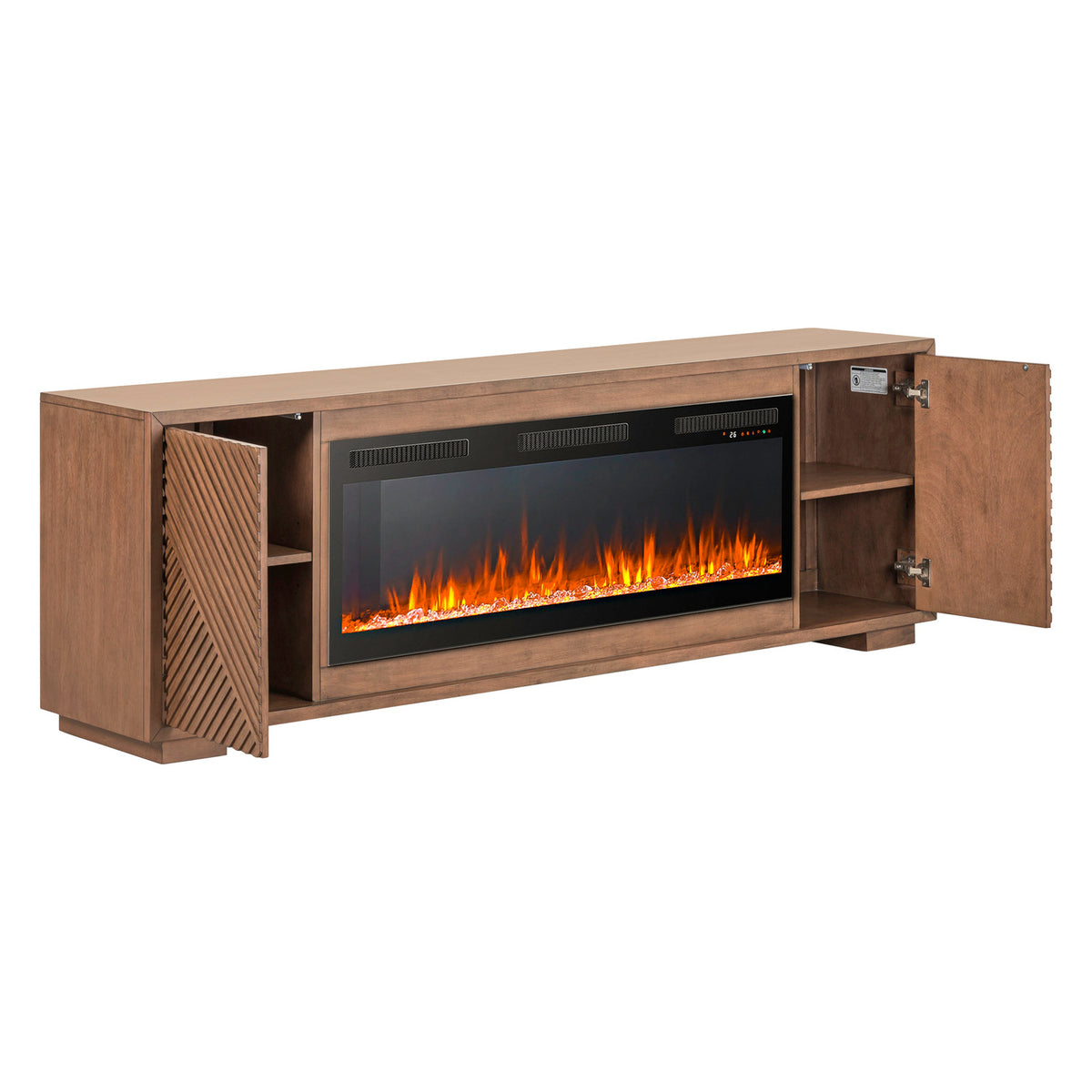 Fireplace TV Consoles 214 84 Inch Console w/ Fire FTS