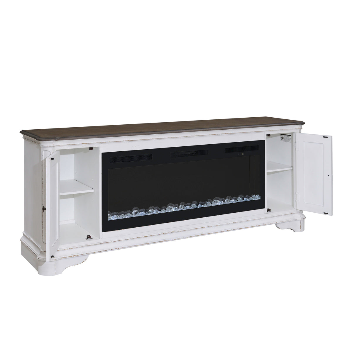 Fireplace TV Consoles 244 82 Inch Console w/ Fire FTS