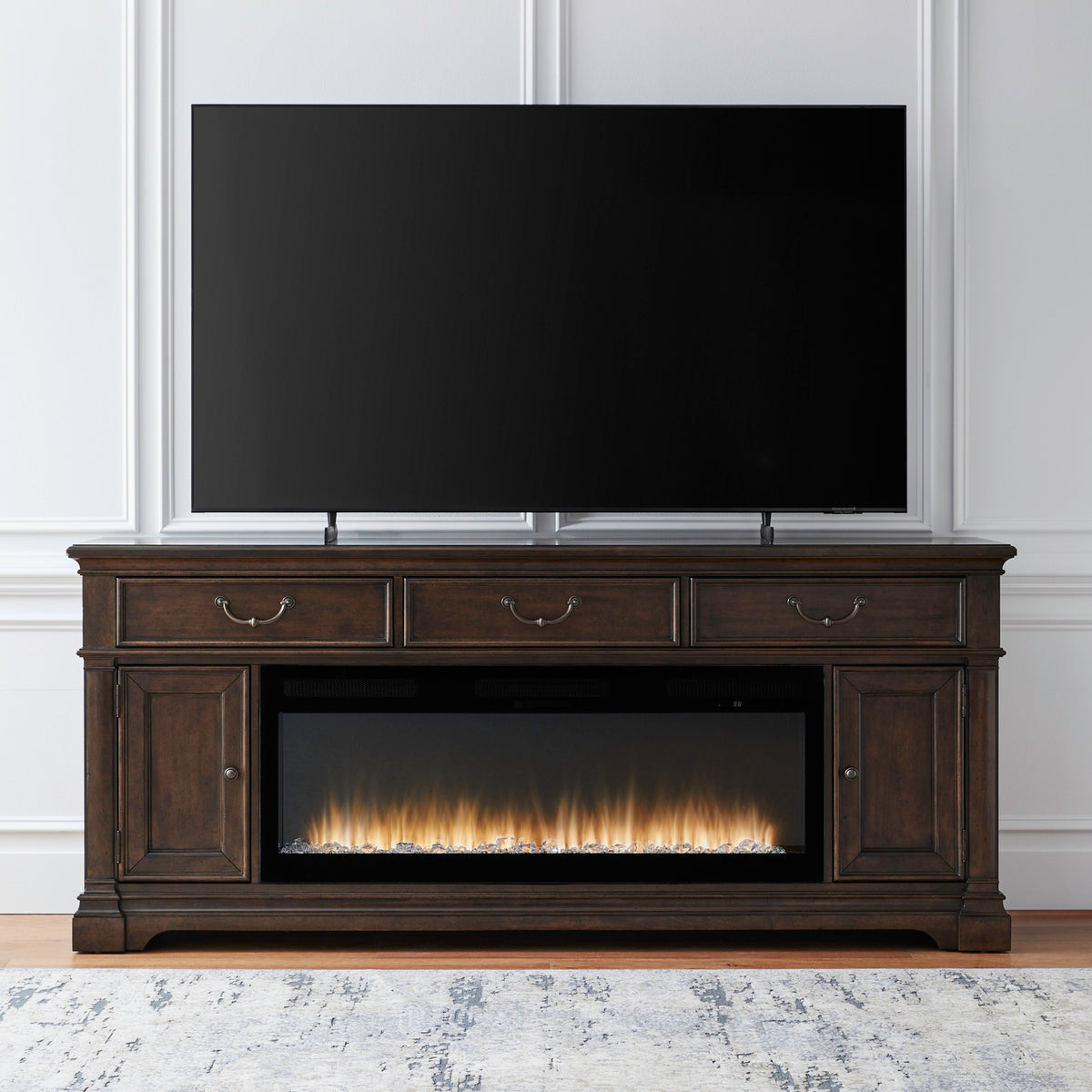 Fireplace TV Consoles 512 84 Inch Console w/ Fire FTS