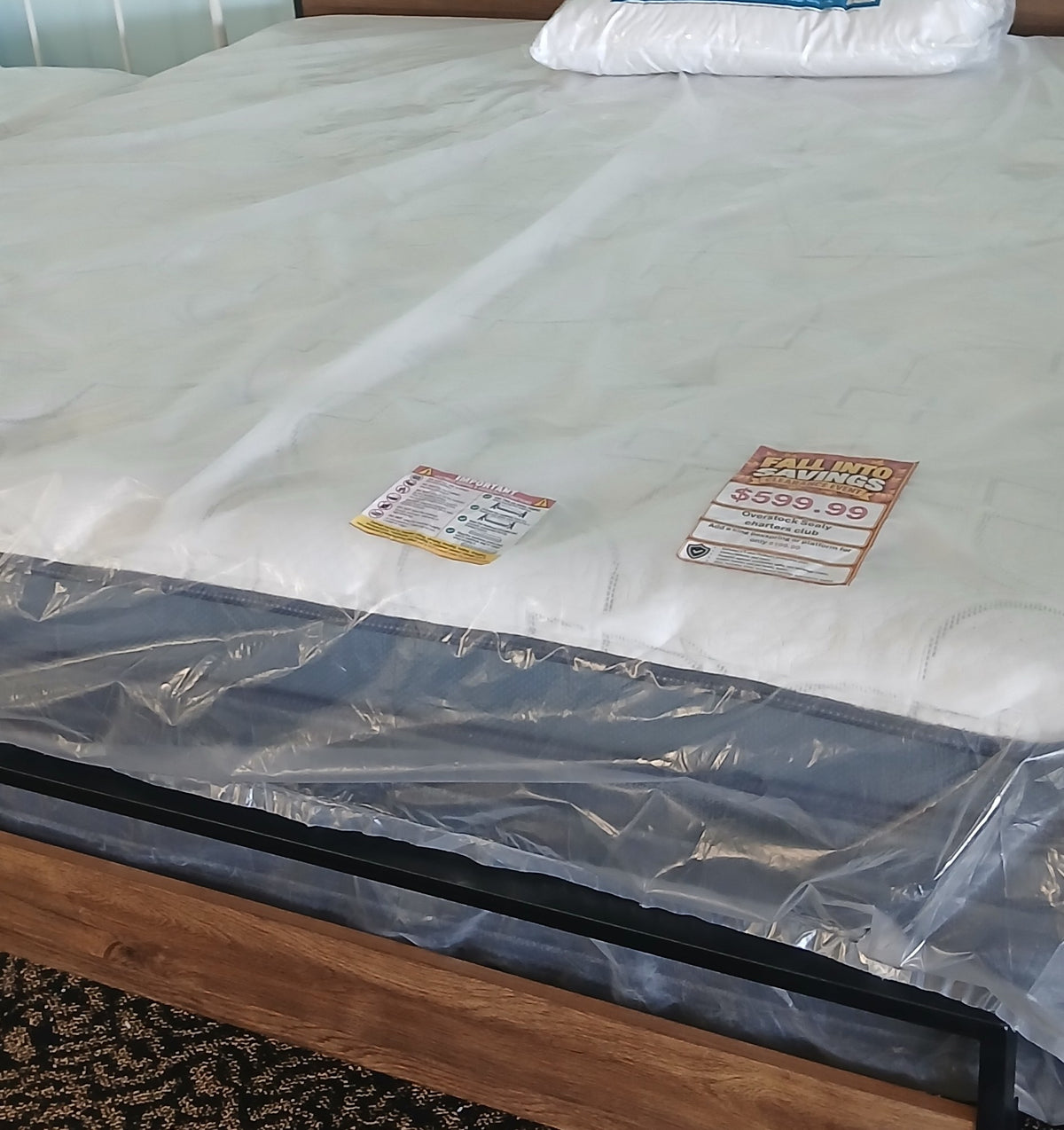 Overstock Sealy Charter Club King Mattress - Eastman floor photo