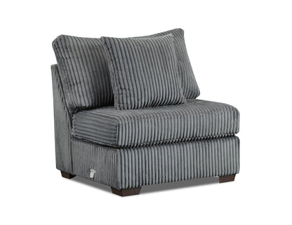Libby Armless Chair (Charcoal)
