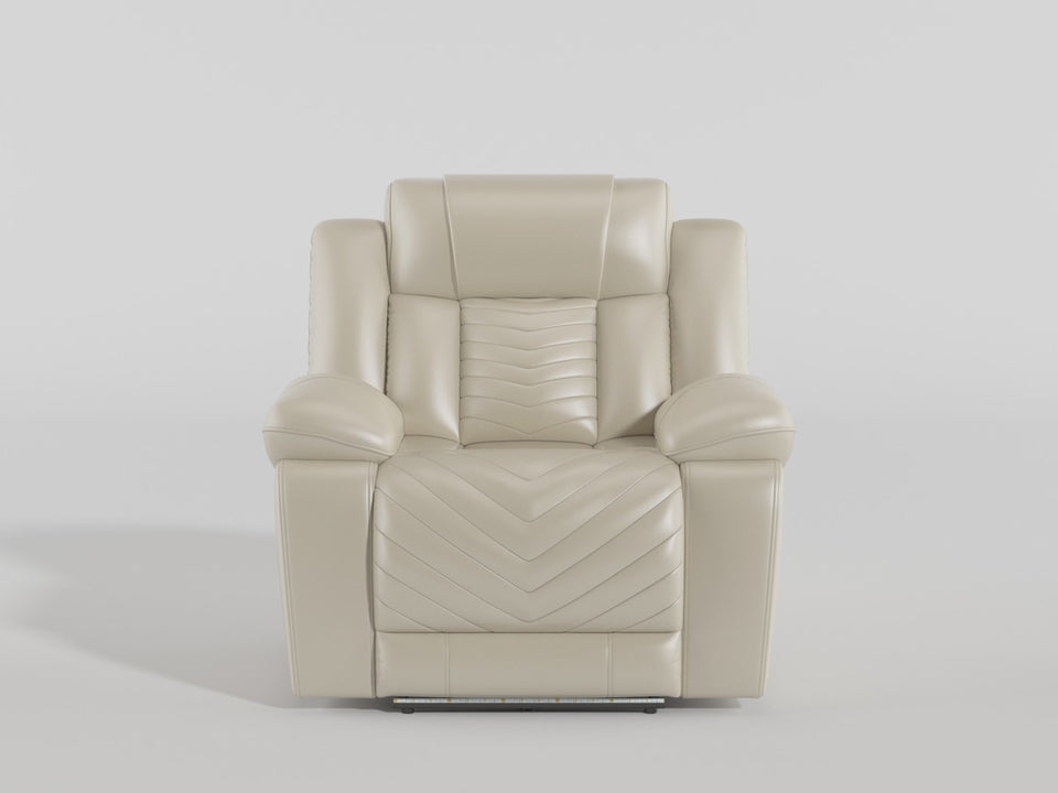Huron Power Reclining Chair with LED and Charging Ports video