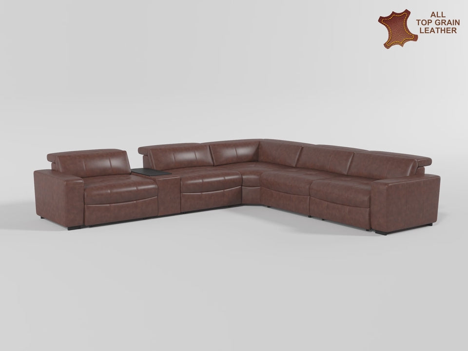Sutton Power Double Reclining Love Seat with Center Console, Power Headrest and Charging Ports video