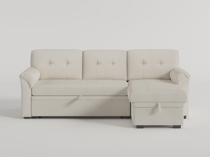 Elara 2-Piece Reversible Sectional with Pull-out Bed, Reversible Chaise and Hidden Storage video