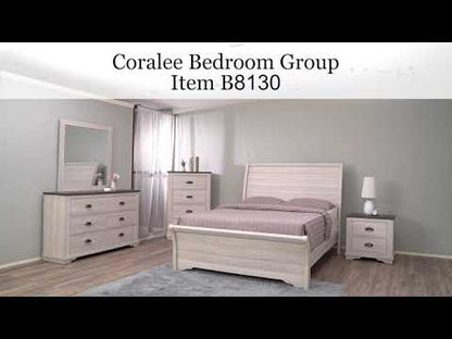Coralee Bedroom Group Chalk/Grey (SETB8130) video
