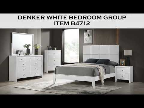 Denker-Evan White Bedroom Group (SETB4712) video