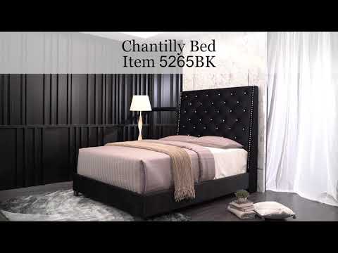 Chantilly Bed Black (5265-BK) video