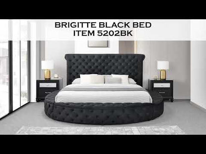 Brigitte Bed Frame Black (5202BK) video