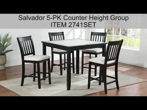 Salvador 5-Pk Counter Ht Set (2741SET) video