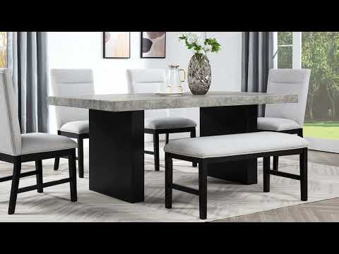 Sebastian Dining Group Black (2225BK-6P) video