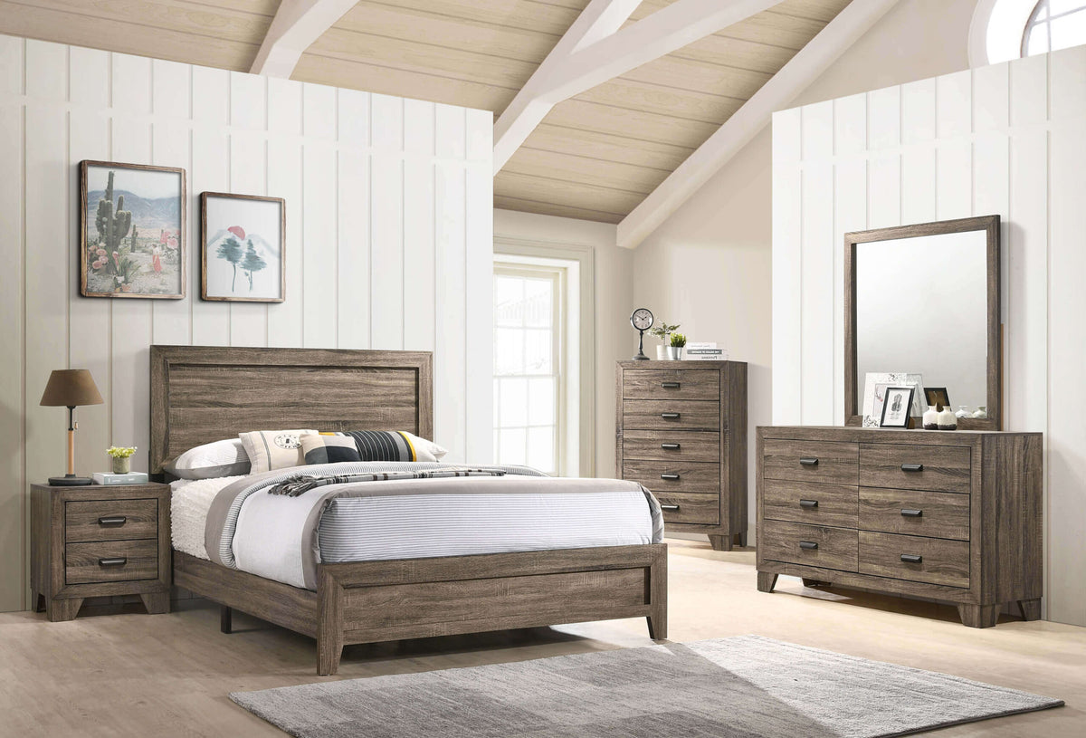 Reno Gray 4PC Queen Bedroom Set